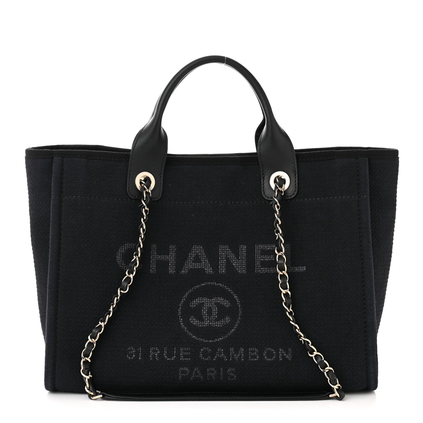 Mixed Fibers Small Deauville Tote Navy