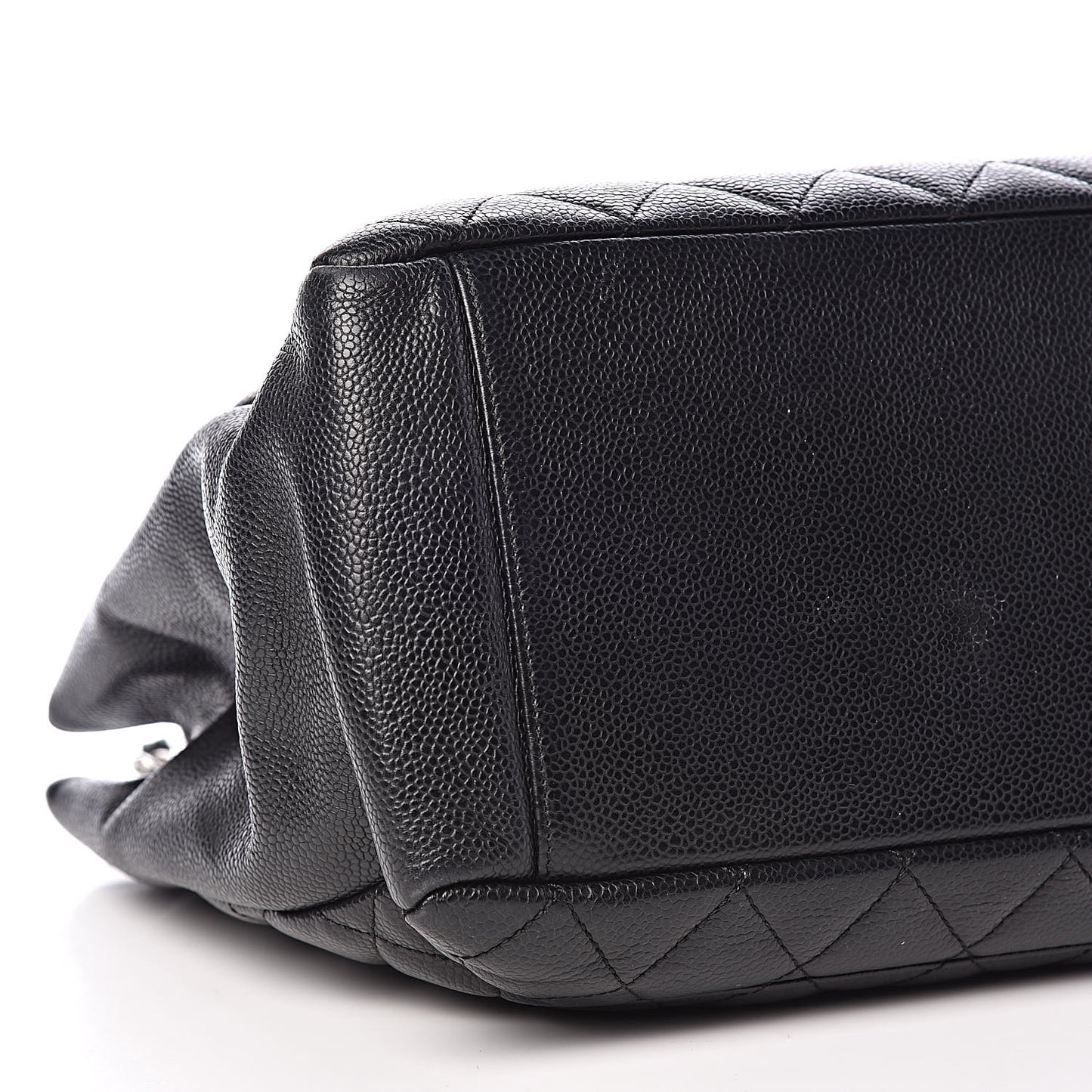 Caviar Quilted Grand Shopping Tote GST Black