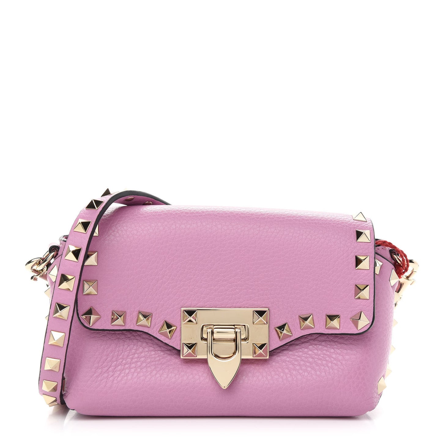 Pebbled Calfskin Mini Rockstud Crossbody Bag Giacinto