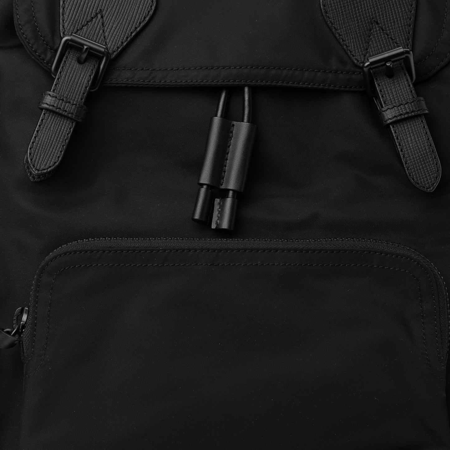 Technical Nylon Large Rucksack Backpack Black