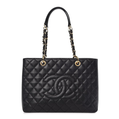 Chanel Caviar Quilted Grand Shopping Tote GST Black 1 of 9