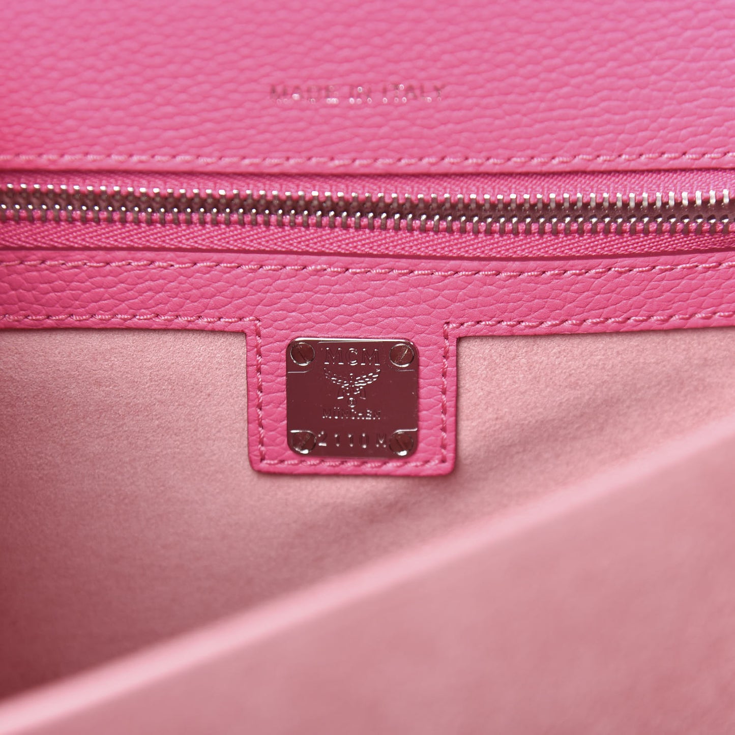 Grained Calfskin Medium Patricia Park Avenue Satchel Sugar Pink