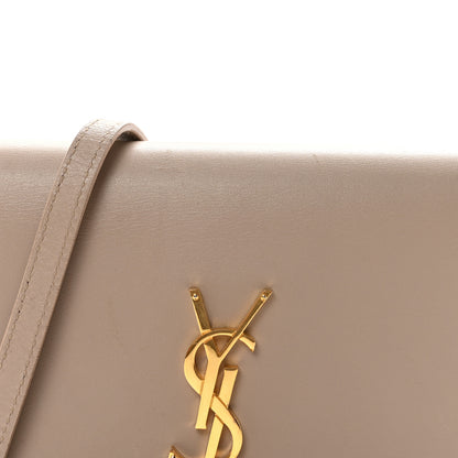 Saint Laurent Smooth Calfskin Classic Monogram Kate Tassel Chain Wallet Dark Beige 7 of 10