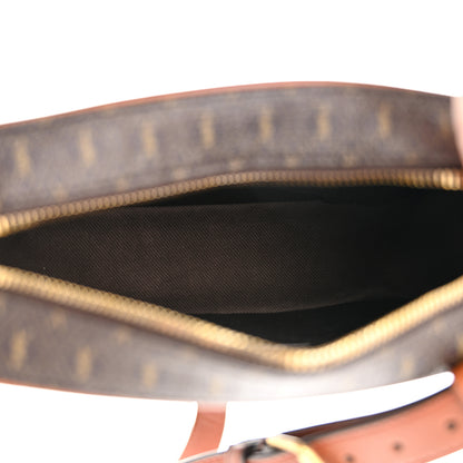 Saint Laurent Canvas Smooth Calfskin Le Monogramme Camera Bag Chestnut 5 of 11