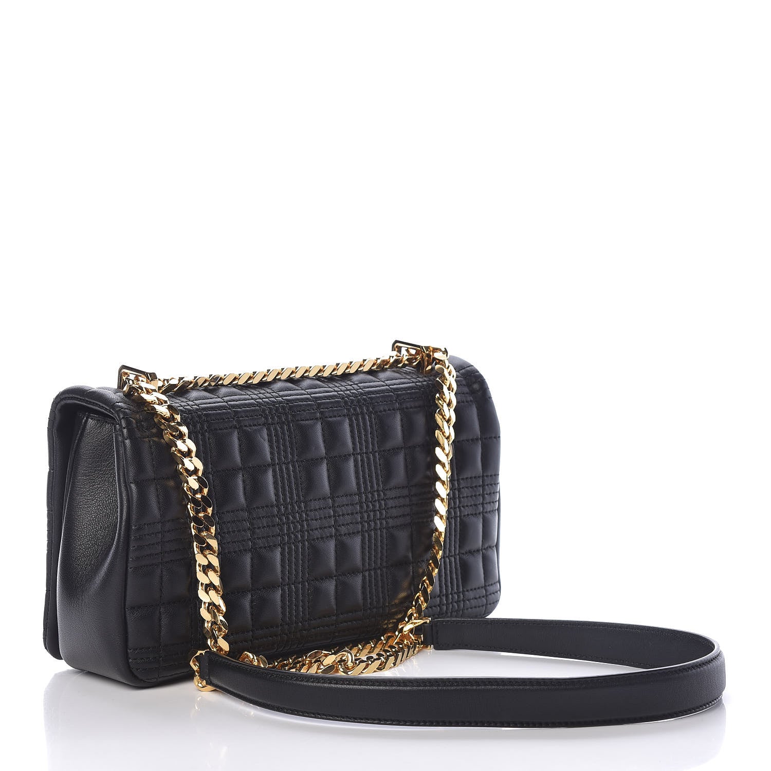 Burberry Lambskin Quilted Lola Bag Black 3 of 13
