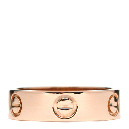 Cartier 18K Pink Gold 5.5mm LOVE Ring 56 7.5 2 of 10