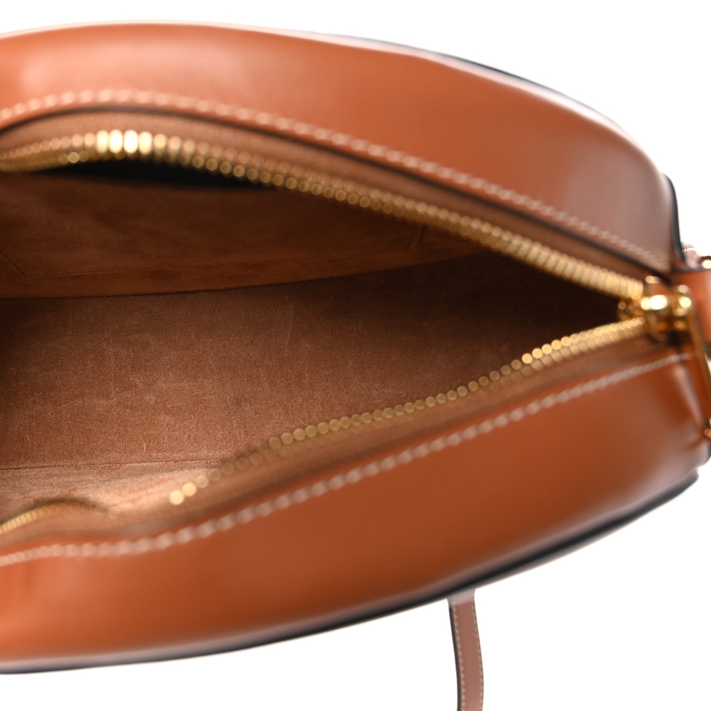 Smooth Calfskin Cuir Triomphe Oval Bag Tan