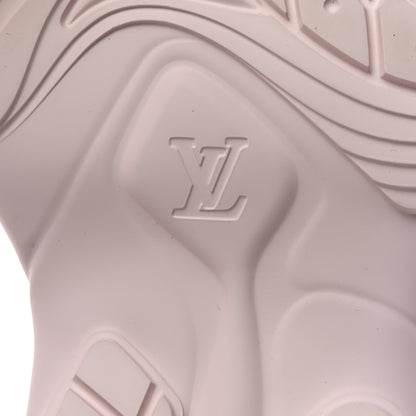 Louis Vuitton Rubber Monogram Embossed Pool 55 Flat Comfort Mule 38 Rose Clair 6 of 10