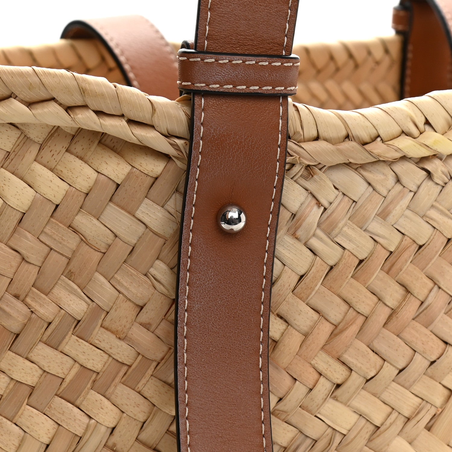 Loewe Raffia Large Basket Tote Bag Natural Tan 12 of 12