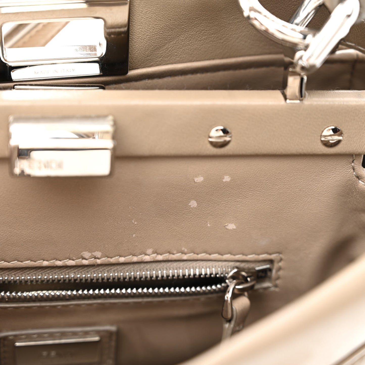 Nappa Mini Peekaboo Iconic Satchel Tortora
