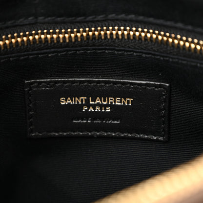 Saint Laurent Linen Y Quilted Monogram Medium Loulou Chain Satchel Natural Taupe 6 of 11