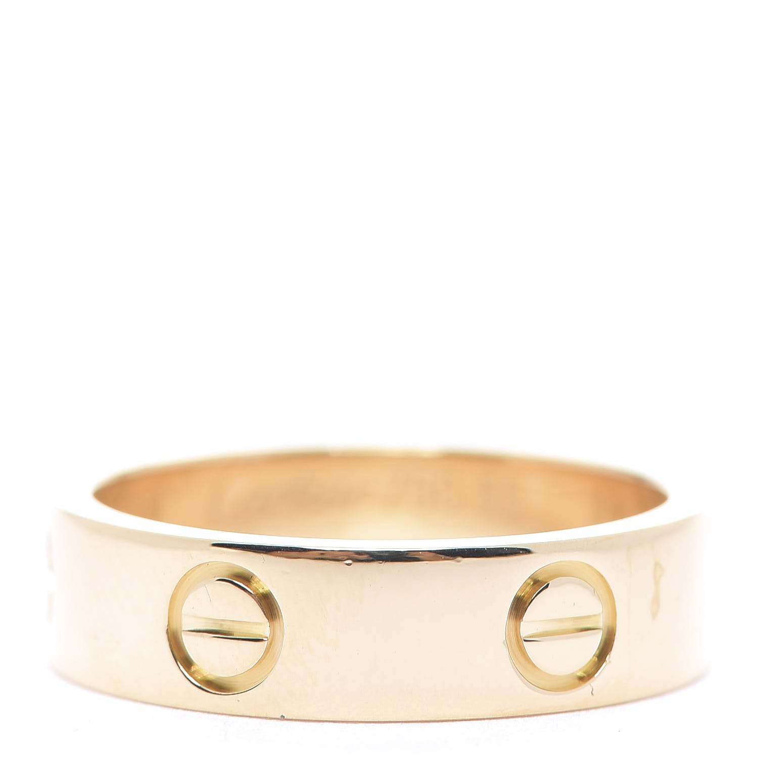 Cartier 18K Yellow Gold 5.5mm LOVE Ring 55 7.25 1 of 4