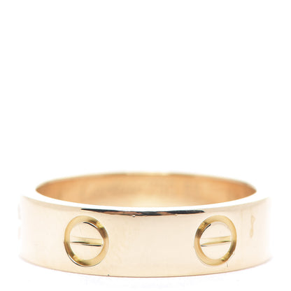 Cartier 18K Yellow Gold 5.5mm LOVE Ring 55 7.25 1 of 4