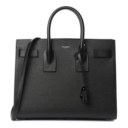 Saint Laurent Grained Calfskin Small Sac De Jour Black 1 of 10