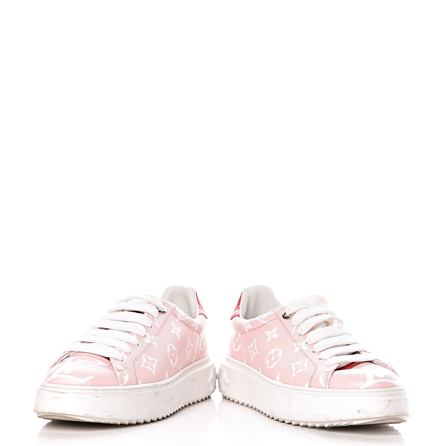 Louis Vuitton Monogram Giant Time Out Sneakers 37 Rose Rouge 6 of 11