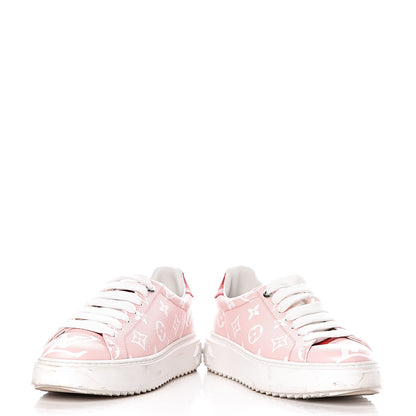 Louis Vuitton Monogram Giant Time Out Sneakers 37 Rose Rouge 6 of 11