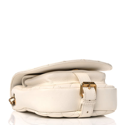 Chanel Calfskin Quilted Small Messenger Flap White 4 of 10