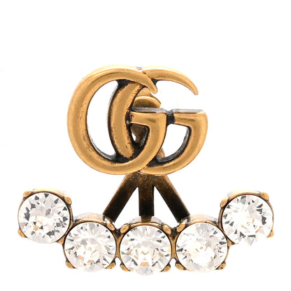 Gucci Crystal Single GG Earring Gold 1 of 5