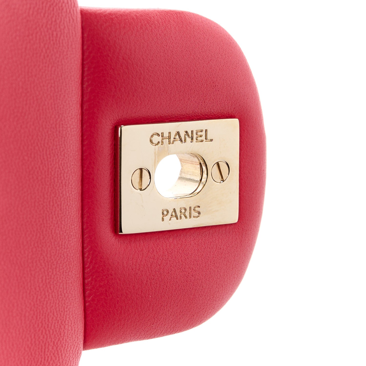 Chanel Lambskin Quilted Mini Rectangular Flap Dark Pink 7 of 11