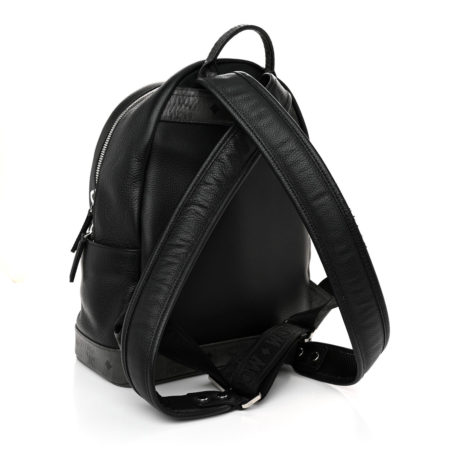 MCM Visetos Calfskin Medium Geonautic Backpack Black Phantom Grey 3 of 10