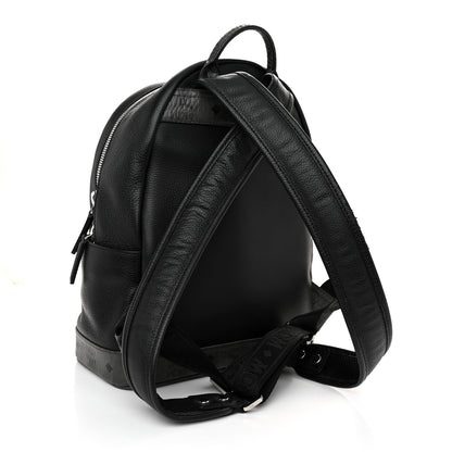 MCM Visetos Calfskin Medium Geonautic Backpack Black Phantom Grey 3 of 10