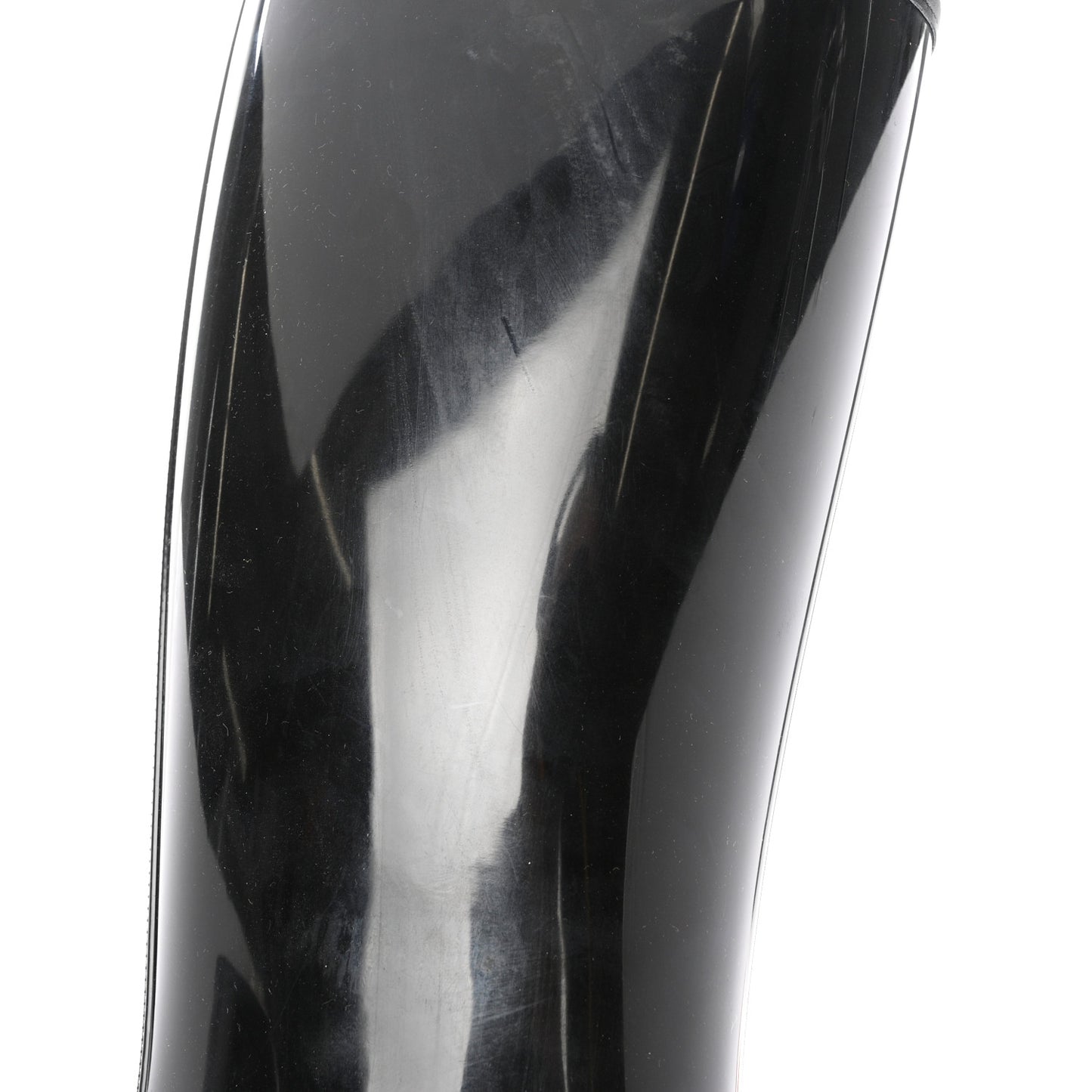 Rubber Horsebit Knee High Boots 40 Black