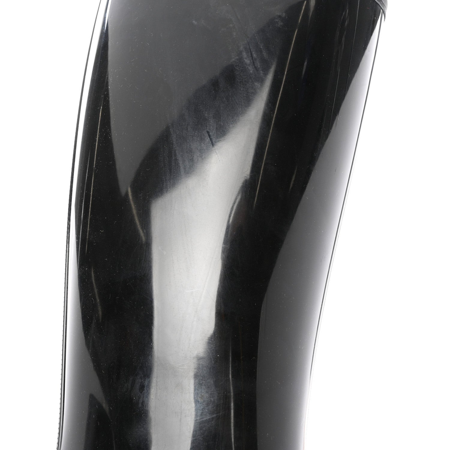 Gucci Rubber Horsebit Knee High Boots 40 Black 9 of 10
