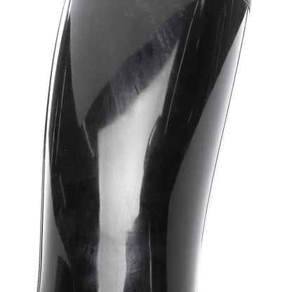 Gucci Rubber Horsebit Knee High Boots 40 Black 9 of 10