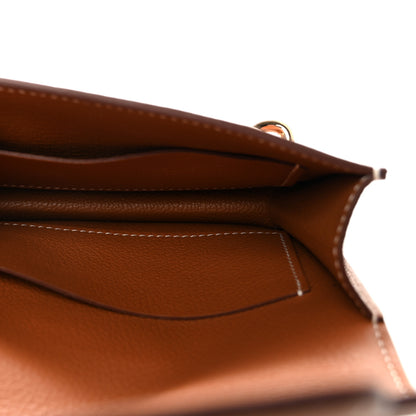 Hermes Evercolor Roulis Slim Wallet Gold 6 of 8