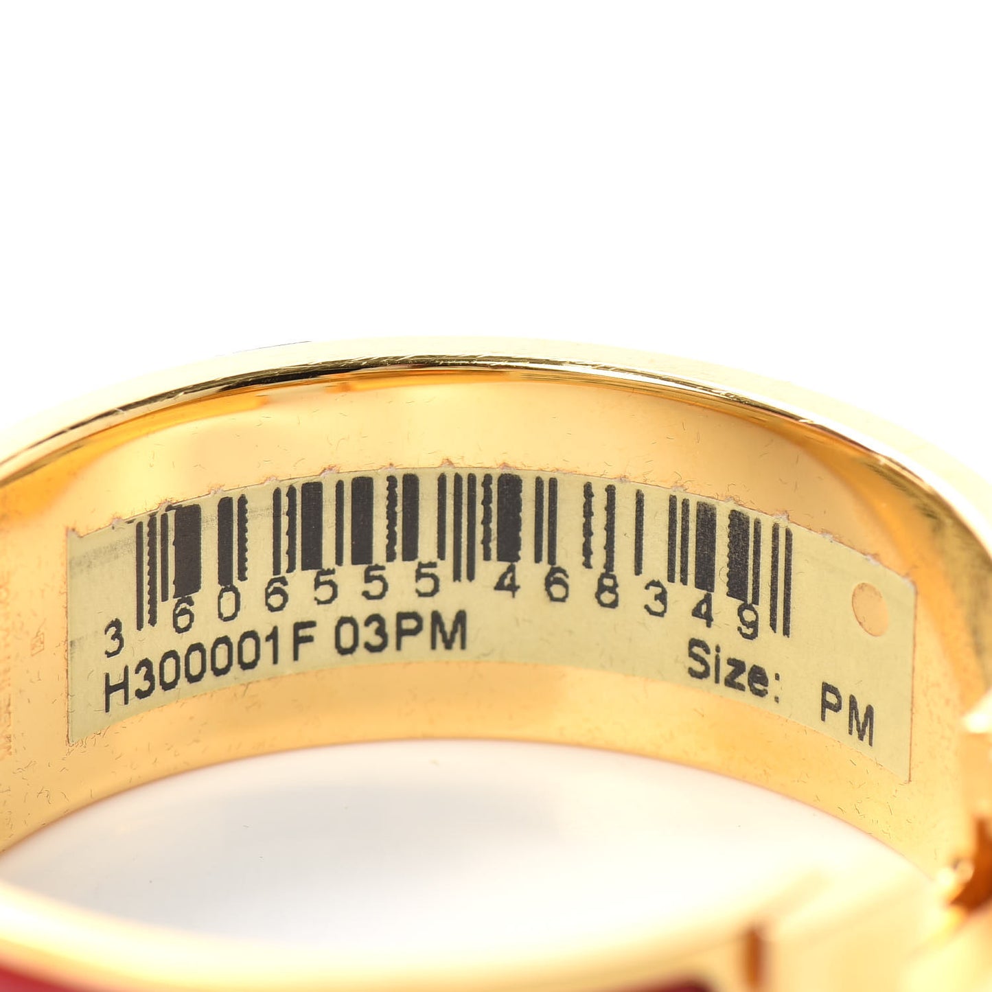 Enamel Wide Clic Clac H Bracelet PM Rouge