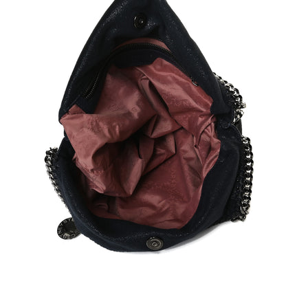 Stella McCartney Metallic Shaggy Deer Small Falabella Tote Navy 7 of 13