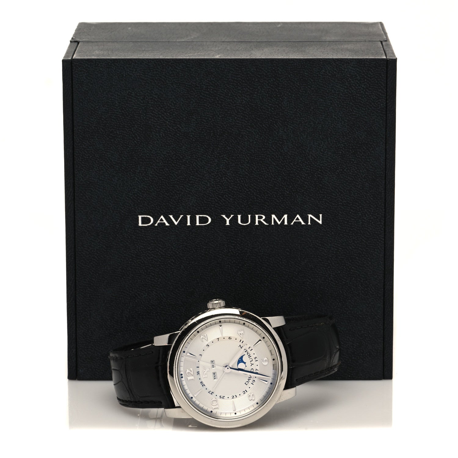 David Yurman Stainless Steel Alligator 43mm Moon Day-Date Automatic Watch 5 of 5