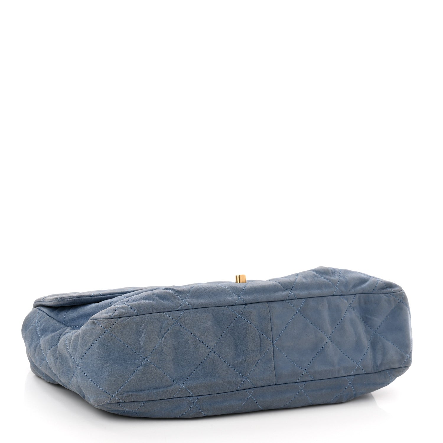 Chanel Iridescent Calfskin Large Chic Quilt Flap Dark Blue 4 of 11