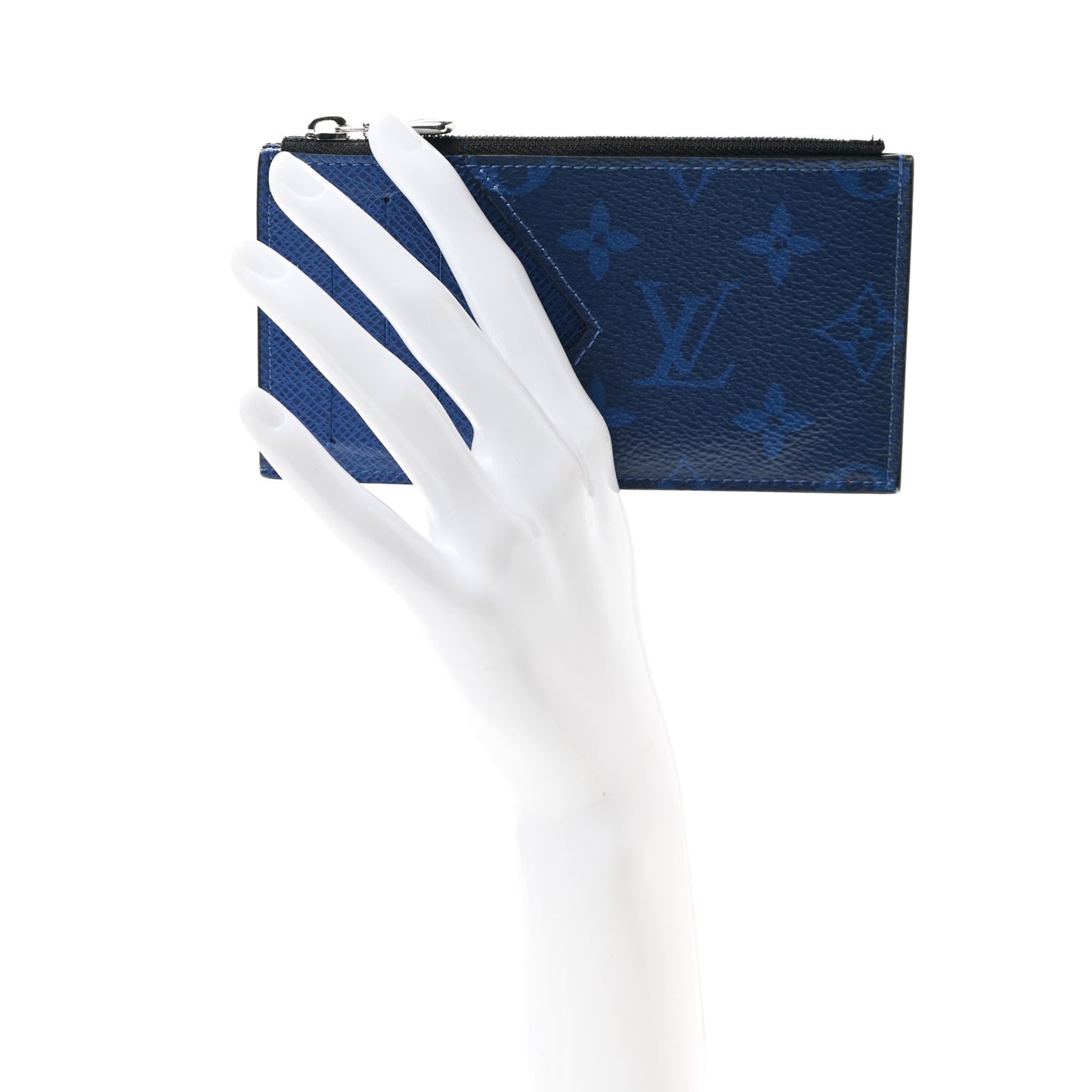 Monogram Taiga Coin Card Holder Cobalt