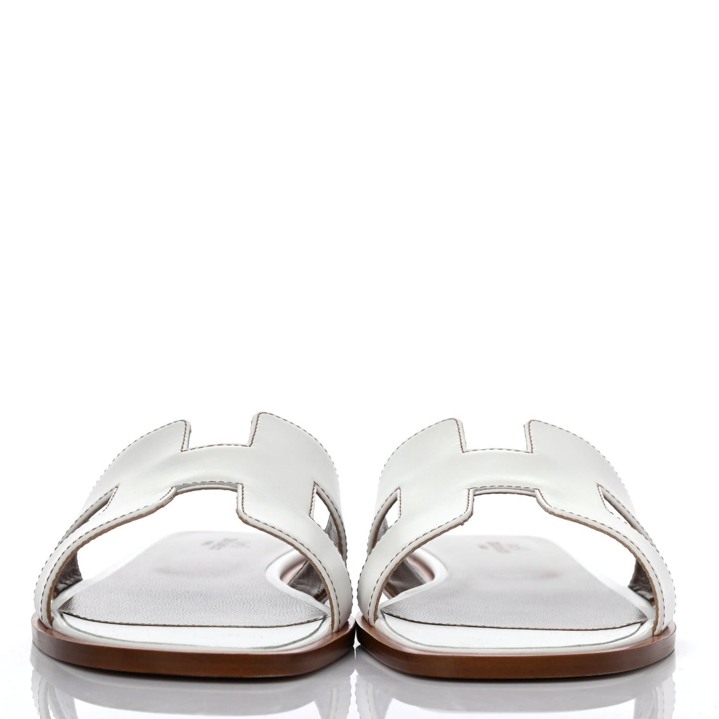 Box Calfskin Oran Sandals 40.5 White