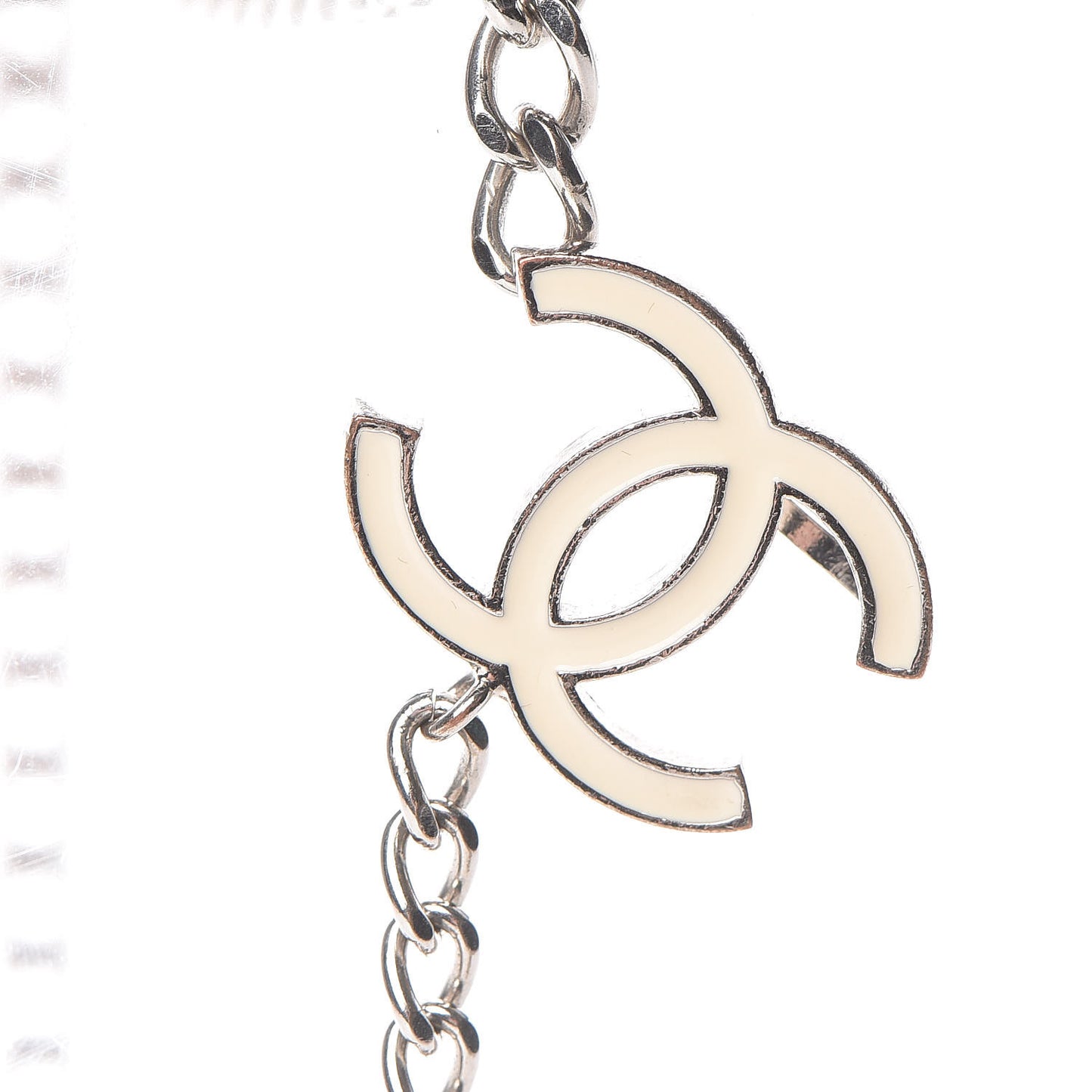 Enamel CC Ceinture Fantai Adjustable Belt Silver