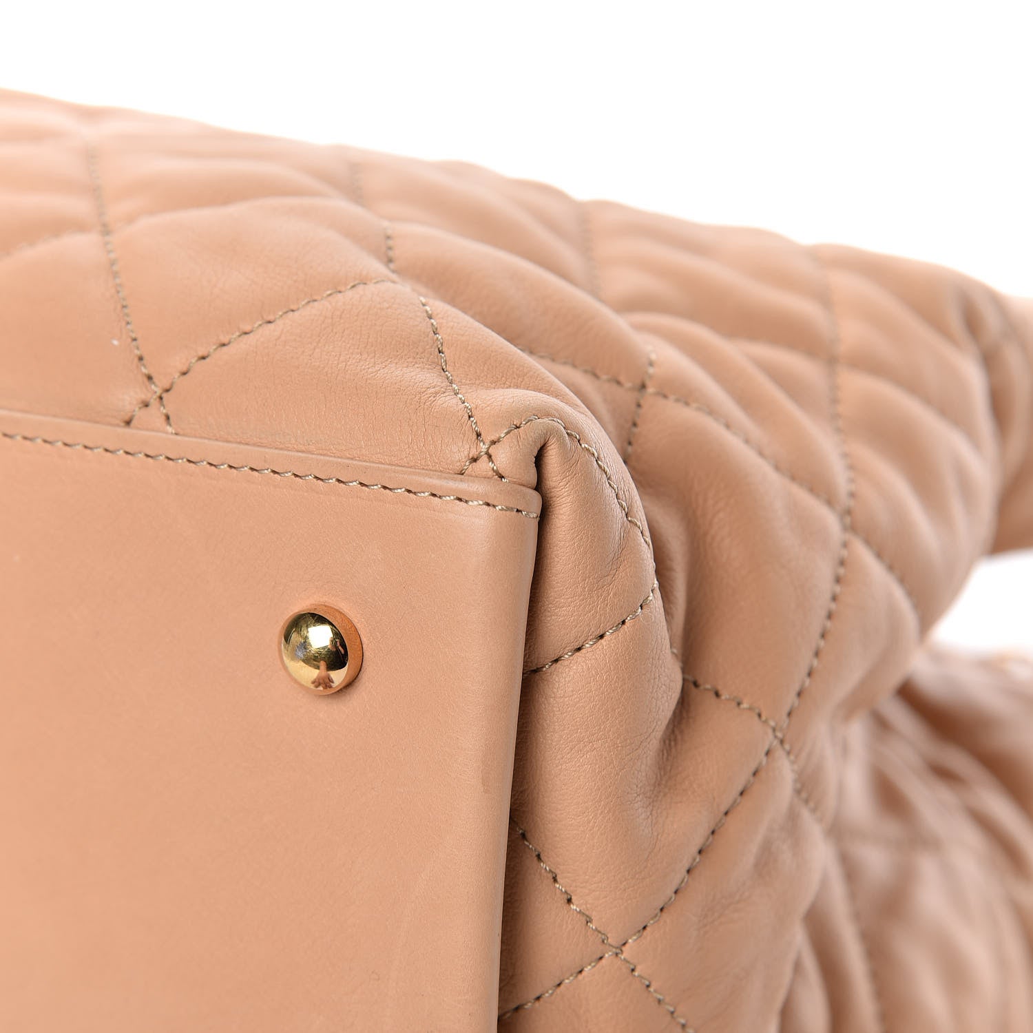 Chanel Lambskin Quilted Small Chain Me Tote Light Beige 12 of 16