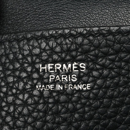 Hermes Taurillon Clemence Halzan 31 GM Black 6 of 10