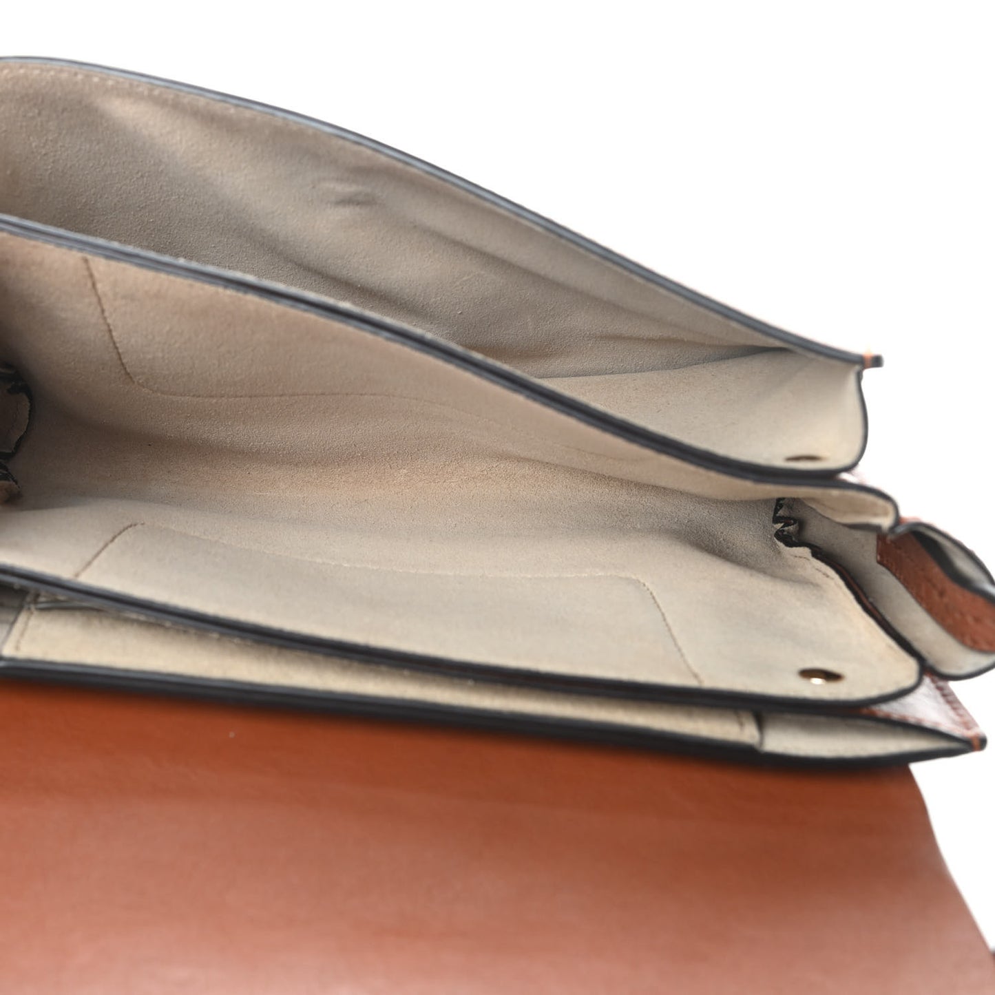 Suede Calfskin Small Faye Shoulder Bag Tobacco