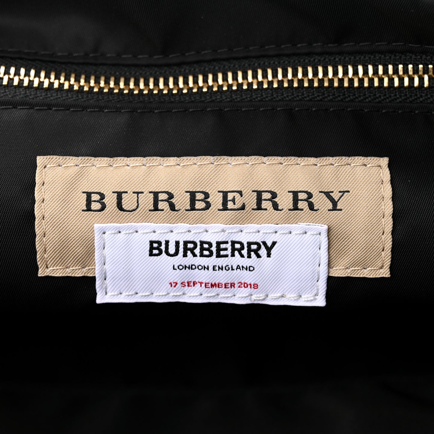 Nylon Trench Medium Trench Tote Bag Black
