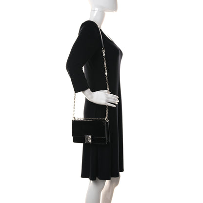 Givenchy Patent Textured Goatskin Small 4G Crossbody Black 2 of 12