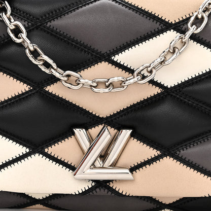 Louis Vuitton Lambskin Malletage GO-14 PM Beige Black 9 of 16