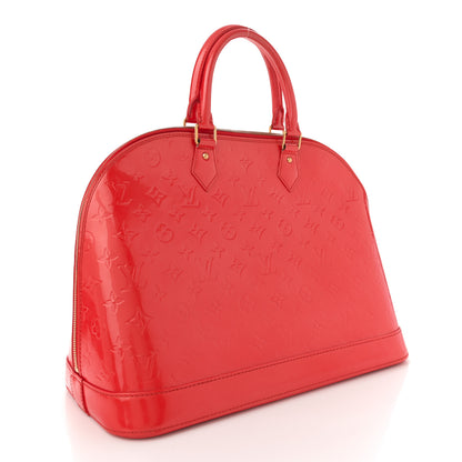 Louis Vuitton Vernis Alma GM Orange Sunset 3 of 14