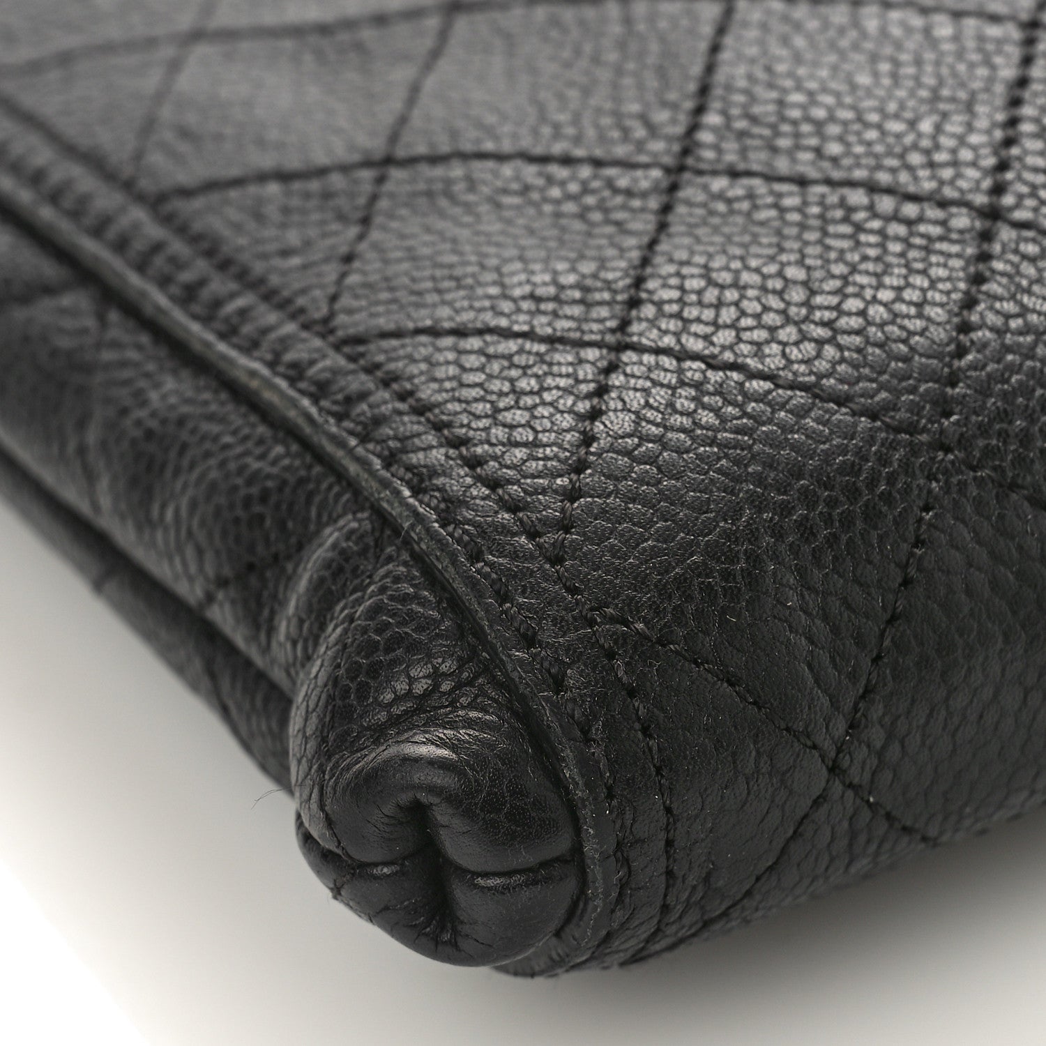 Chanel Caviar Stitched Small CC Pocket Shoulder Black 8 of 9