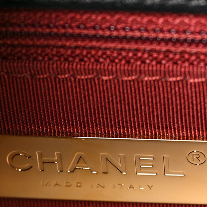Chanel Lambskin Quilted Small Chain Infinity Top Handle Flap Black 6 of 9