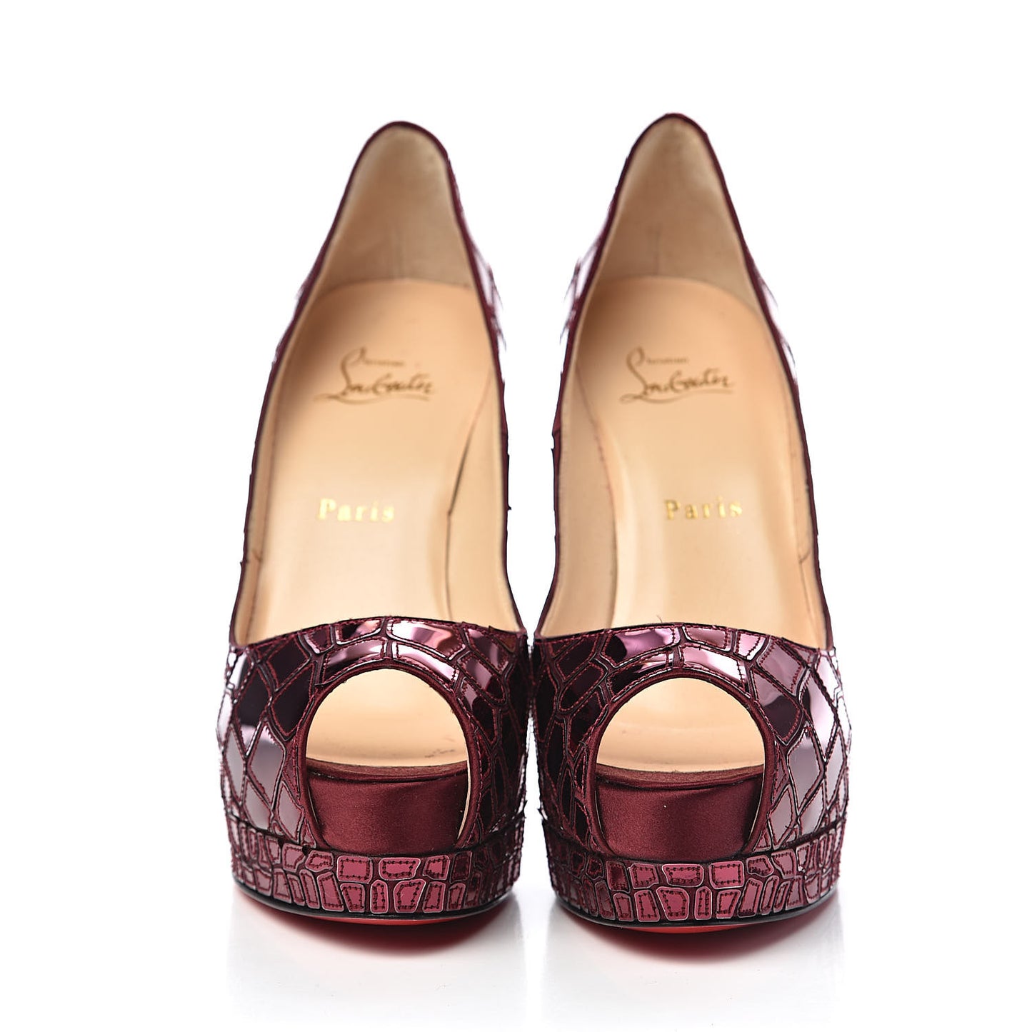 Crepe Satin Sequins Sobek 140 Pumps 38 Pink