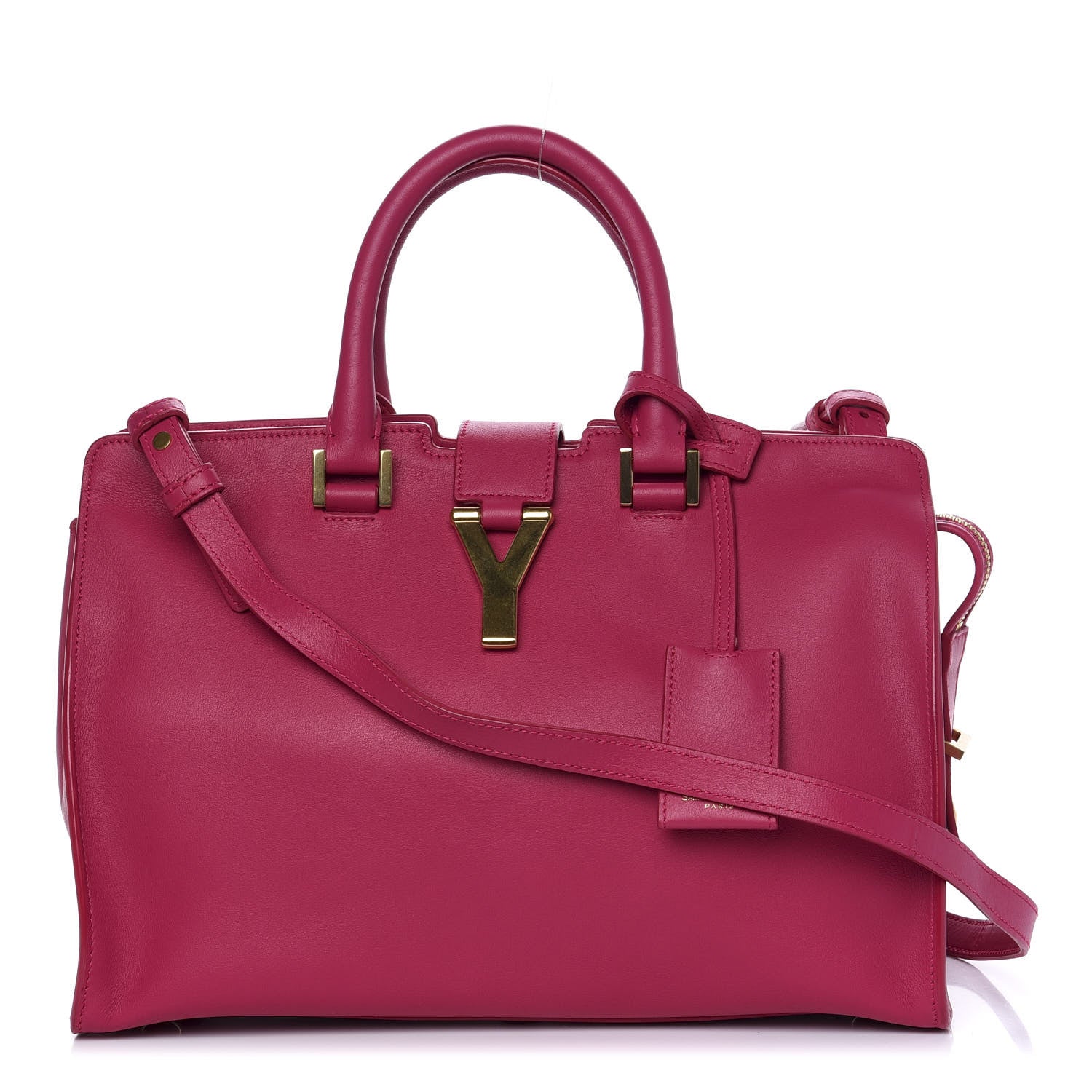 Saint Laurent Calfskin Small Classic Y Cabas Fuchsia 1 of 9