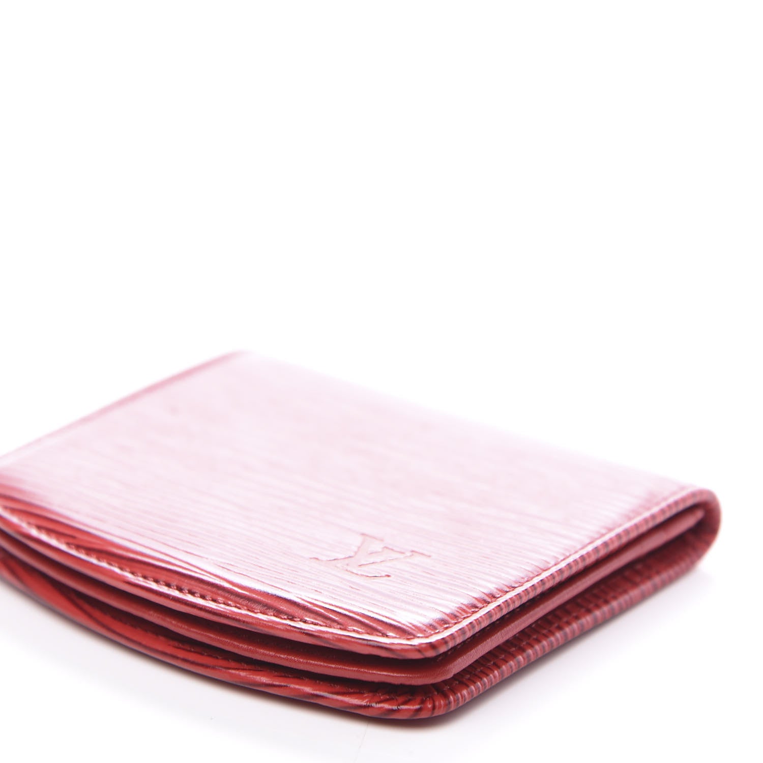 Louis Vuitton Epi Coin Purse Wallet Castillan Red 8 of 8