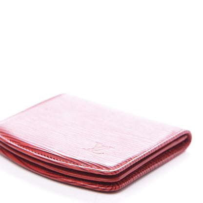 Louis Vuitton Epi Coin Purse Wallet Castillan Red 8 of 8