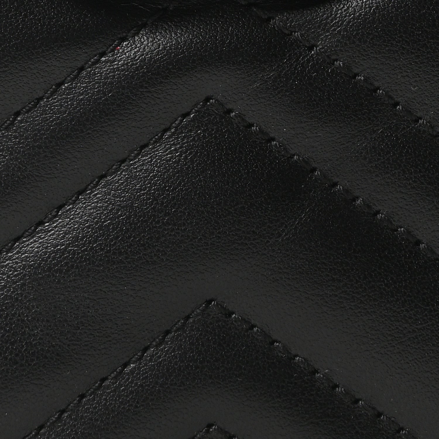 Gucci Calfskin Matelasse Monochrome Small GG Marmont Chain Shoulder Bag Black 8 of 10